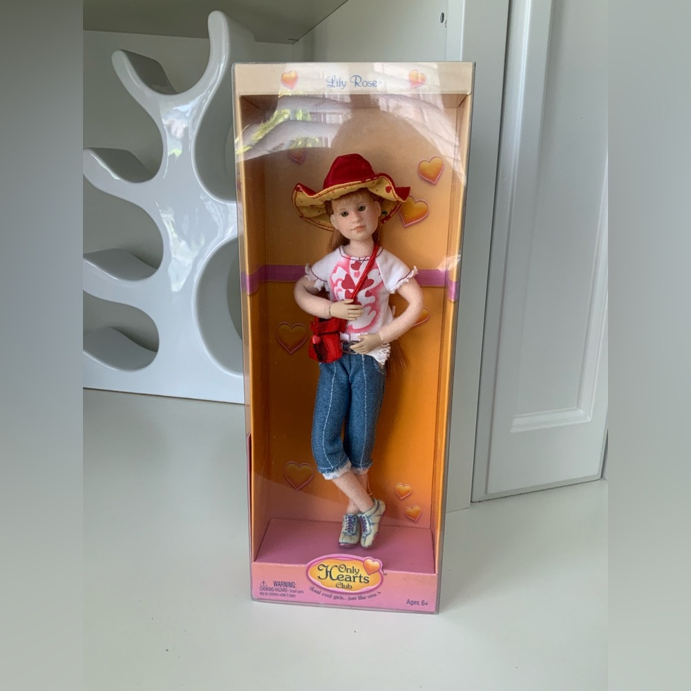 Vintage Y2K 2004 Early 2000’S ONLY HEARTS CLUB Lily Rose Doll NEW 9 Inches